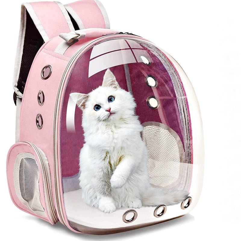 Bolsa Mochila Pet Cães e Gatos Visão Panorâmica Astronauta em Acrílico - QmaraShop