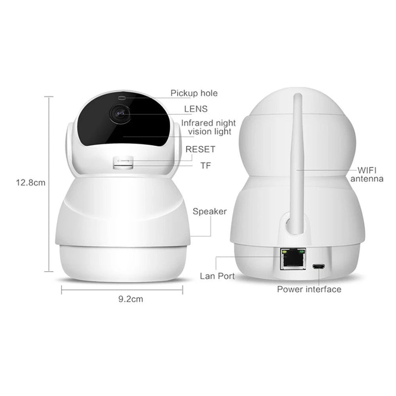 Câmera de Segurança Inteligente IP Wifi Acompanha Movimento - QmaraShop