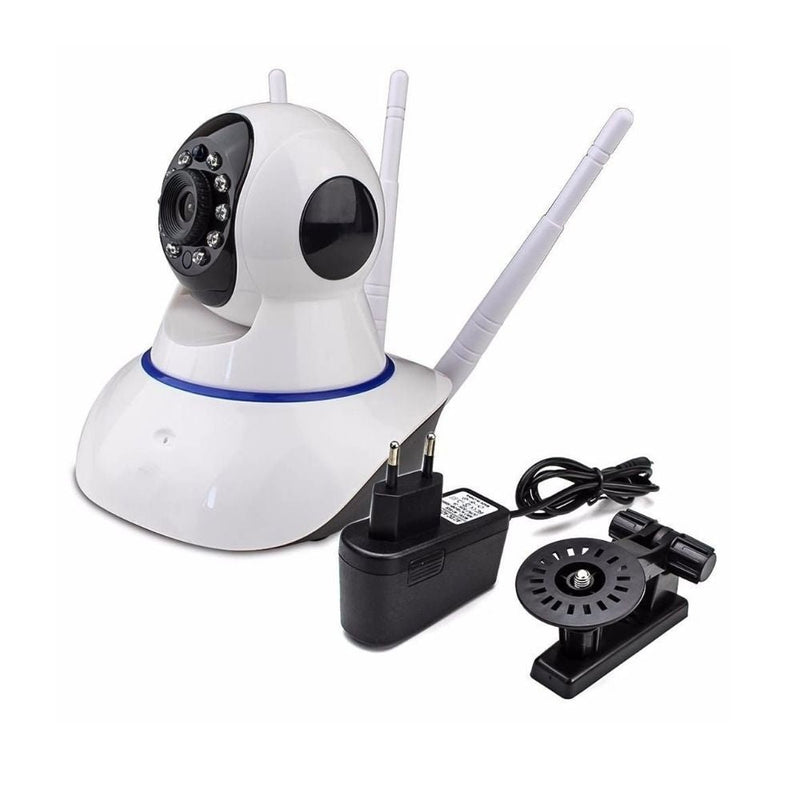 Câmera IP Wifi Wireless Sem Fio Hd 3 Antenas Visão Noturna - QmaraShop