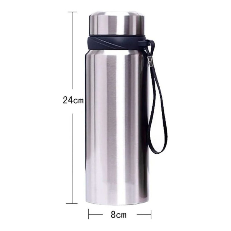 Garrafa Térmica Inox Vácuo Água Gelada Café Quente 750 Ml - QmaraShop