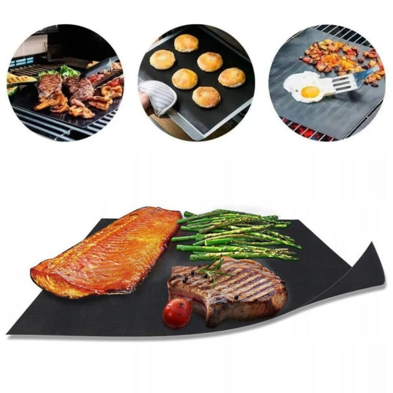 Manta Grill Tapete Churrasqueira Grelha Teflon Antiaderente - QmaraShop