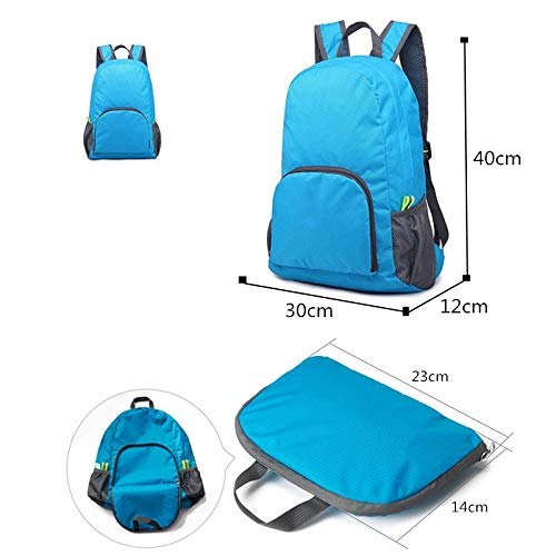 Mochila De Nylon Dobrável Impermeável Esportiva Escolar 25L - QmaraShop