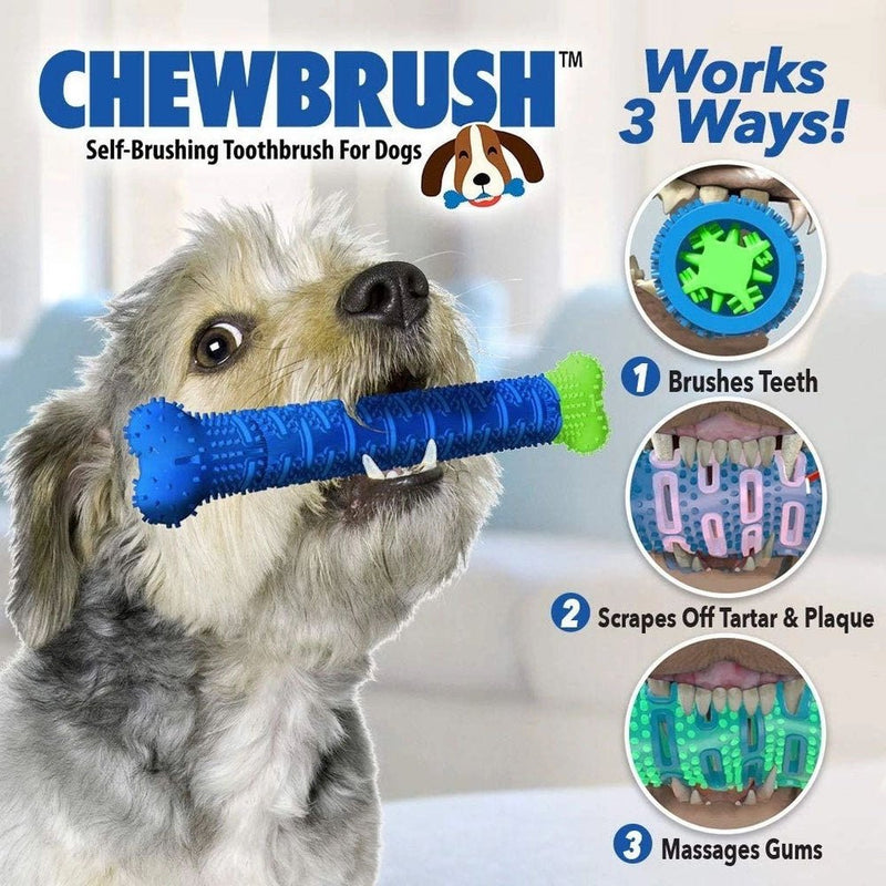 Mordedor Osso Removedor de Tártaros Para Cães - Chewbrush - QmaraShop