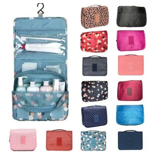 Necessaire Feminina Viagem Gancho Organizadora Mala Pendurar - QmaraShop