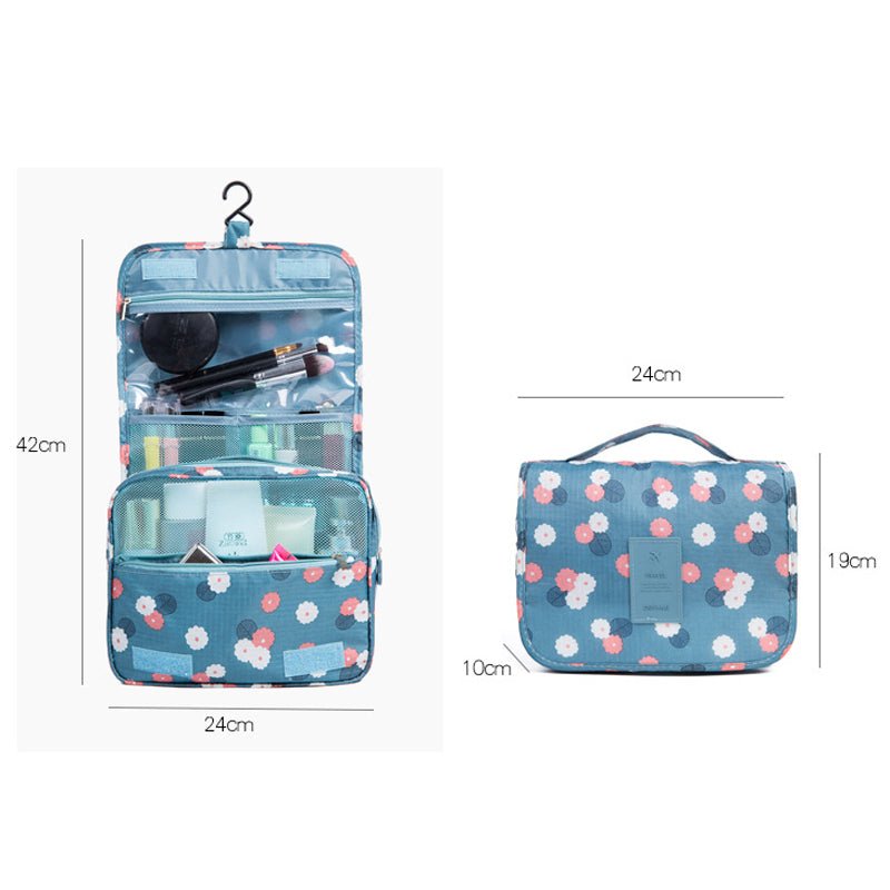 Necessaire Feminina Viagem Gancho Organizadora Mala Pendurar - QmaraShop