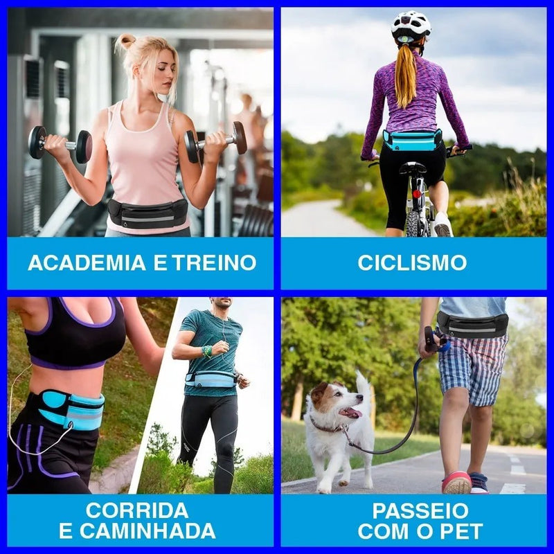 Pochete Corrida Impermeável Fitness Para Celular Objetos - QmaraShop