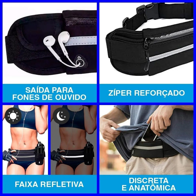 Pochete Corrida Impermeável Fitness Para Celular Objetos - QmaraShop