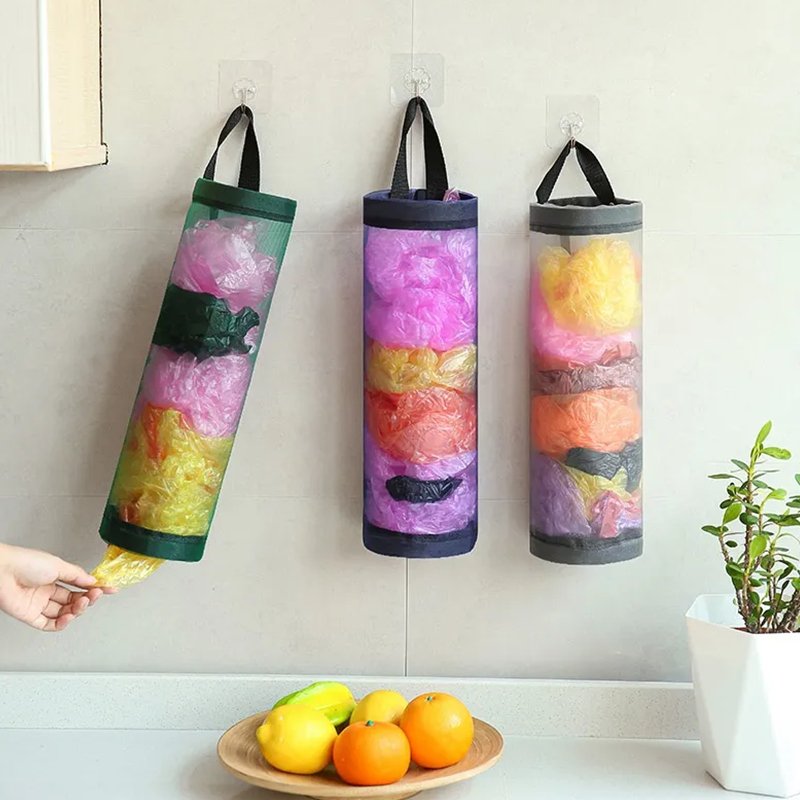 Puxa Saco Organizador Porta Sacolas Plásticas De Cozinha - QmaraShop