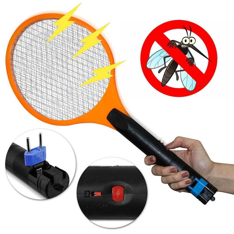 Raquete Elétrica Elimina Mosquito Pernilongo Recarregável - QmaraShop