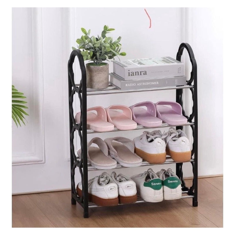 Sapateira 4 Andares Vertical Organizador Sapato Prateleira Até 8 Pares - QmaraShop