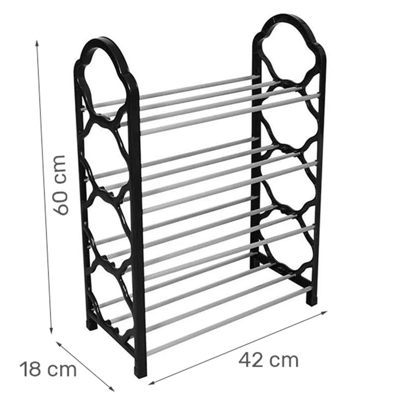 Sapateira 4 Andares Vertical Organizador Sapato Prateleira Até 8 Pares - QmaraShop