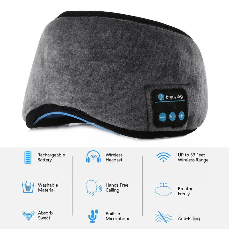 Tapa Olho Máscara Dormir Fone De Ouvido Bluetooth - QmaraShop